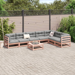 vidaXL 8 Piece Garden Sofa Set Solid Wood Douglas Fir