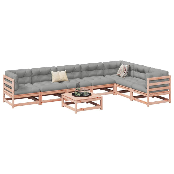 vidaXL 8 Piece Garden Sofa Set Solid Wood Douglas Fir