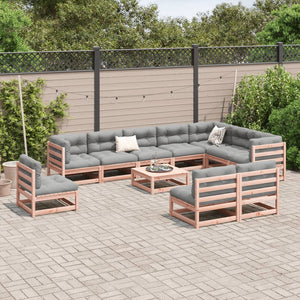 vidaXL 11 Piece Garden Sofa Set Solid Wood Douglas Fir