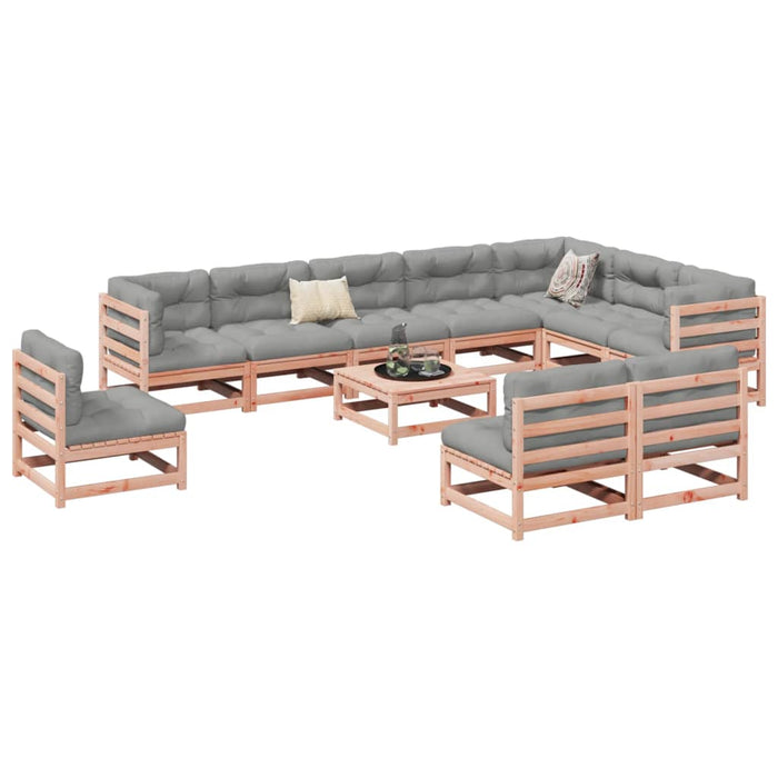 vidaXL 11 Piece Garden Sofa Set Solid Wood Douglas Fir