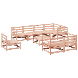 vidaXL 9 Piece Garden Sofa Set Solid Wood Douglas Fir