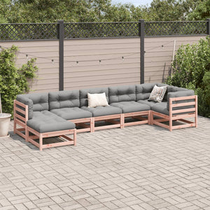 vidaXL 7 Piece Garden Sofa Set Solid Wood Douglas Fir