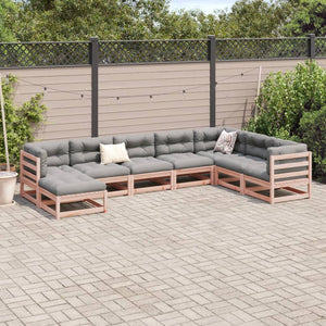 vidaXL 8 Piece Garden Sofa Set Solid Wood Douglas Fir