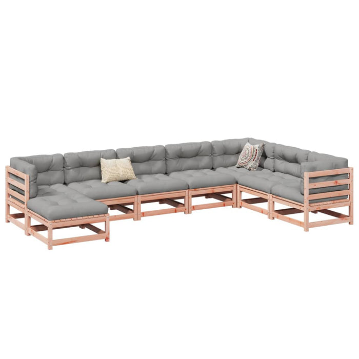 vidaXL 8 Piece Garden Sofa Set Solid Wood Douglas Fir