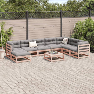 vidaXL 9 Piece Garden Sofa Set Solid Wood Douglas Fir