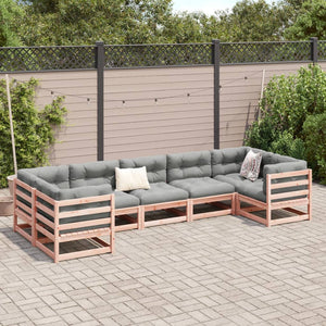 vidaXL 7 Piece Garden Sofa Set Solid Wood Douglas Fir