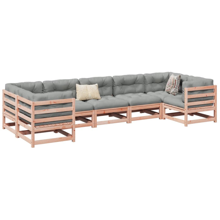 vidaXL 7 Piece Garden Sofa Set Solid Wood Douglas Fir