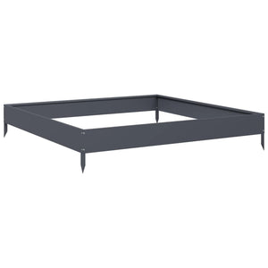 vidaXL Garden Raised Bed Anthracite 100x100x18.5 cm Steel