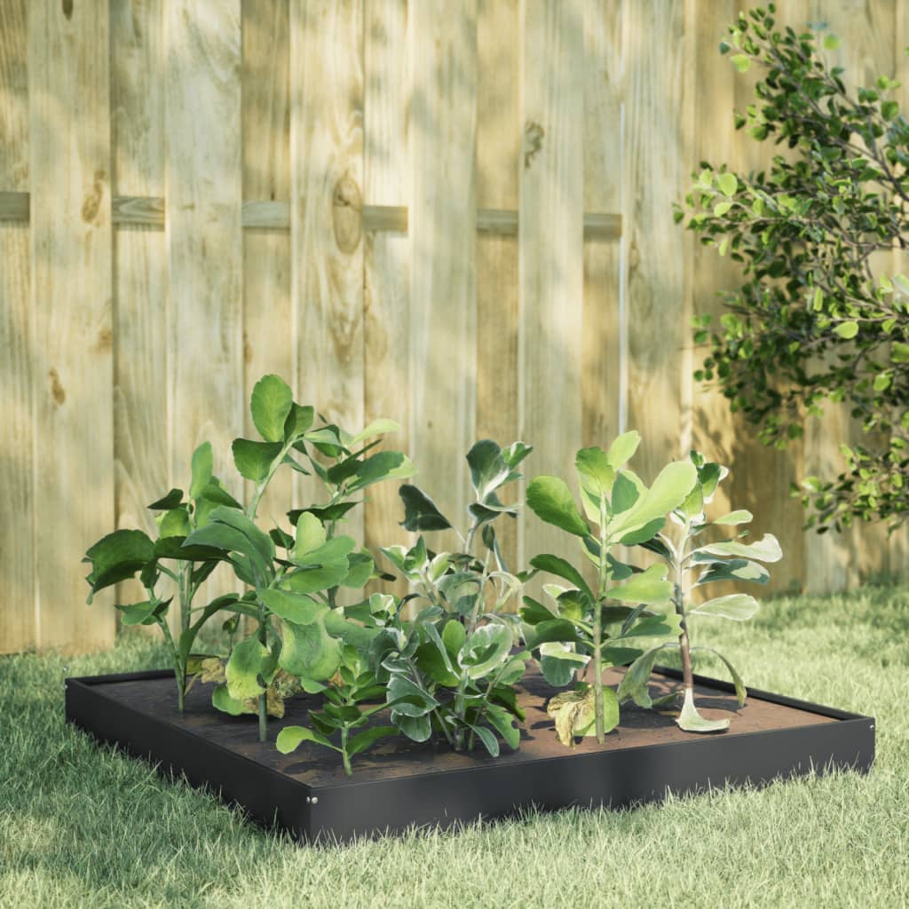 vidaXL Garden Raised Bed Anthracite 100x100x18.5 cm Steel