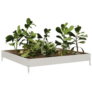 vidaXL Garden Raised Bed 100x100x18.5 cm Stainless Steel