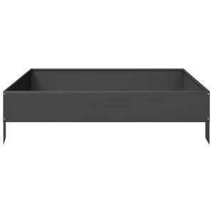 vidaXL Garden Raised Bed Black 100x100x26 cm Steel