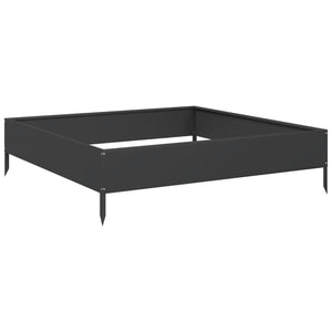 vidaXL Garden Raised Bed Black 100x100x26 cm Steel