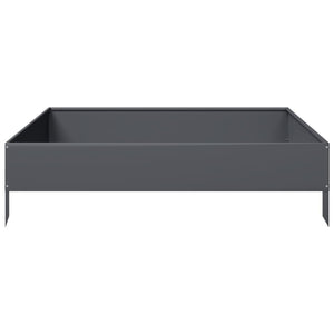 vidaXL Garden Raised Bed Anthracite 100x100x26 cm Steel