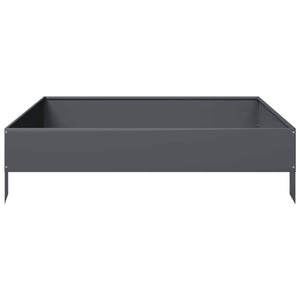 vidaXL Garden Raised Bed Anthracite 100x100x26 cm Steel