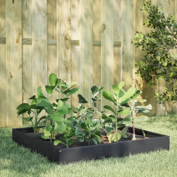 vidaXL Garden Raised Bed Anthracite 100x100x26 cm Steel