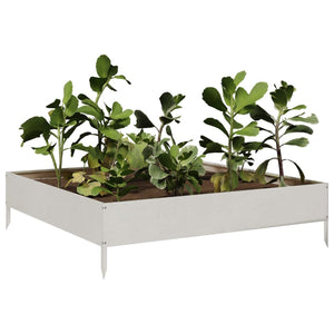 vidaXL Garden Raised Bed 100x100x26 cm Stainless Steel