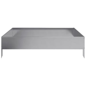 vidaXL Garden Raised Bed 100x100x26 cm Galvanised Steel