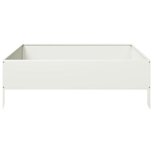 vidaXL Garden Raised Bed White 100x100x33.5 cm Steel