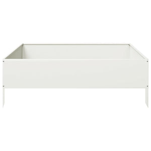 vidaXL Garden Raised Bed White 100x100x33.5 cm Steel