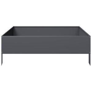 vidaXL Garden Raised Bed Anthracite 100x100x33.5 cm Steel