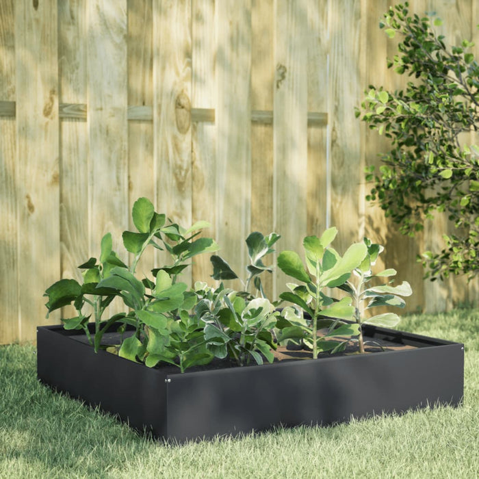 vidaXL Garden Raised Bed Anthracite 100x100x33.5 cm Steel