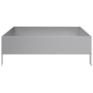 vidaXL Garden Raised Bed 100x100x33.5 cm Galvanised Steel