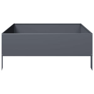 vidaXL Garden Raised Bed Anthracite 100x100x25 cm Steel