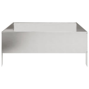 vidaXL Garden Raised Bed 100x100x25 cm Stainless Steel