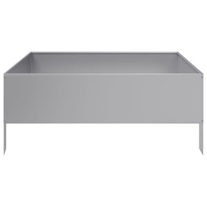 vidaXL Garden Raised Bed 100x100x25 cm Galvanised Steel