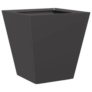 vidaXL Garden Planter Black 30x30x30 cm Steel