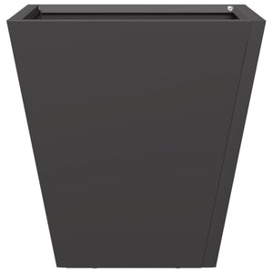 vidaXL Garden Planter Black 30x30x30 cm Steel