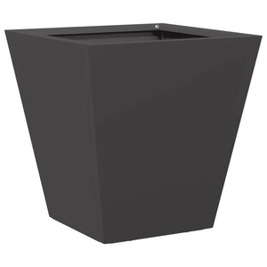 vidaXL Garden Planter Black 30x30x30 cm Steel