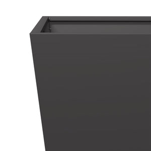 vidaXL Garden Planter Black 30x30x30 cm Steel