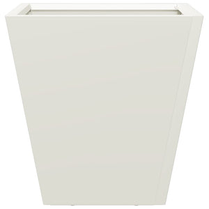 vidaXL Garden Planters White 2 pcs 30x30x30 cm Steel