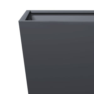 vidaXL Garden Planter Anthracite 30x30x30 cm Steel