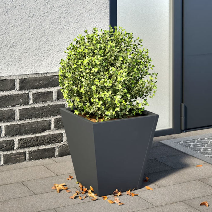 vidaXL Garden Planter Anthracite 30x30x30 cm Steel