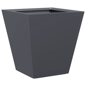 vidaXL Garden Planters Anthracite 2 pcs 30x30x30 cm Steel