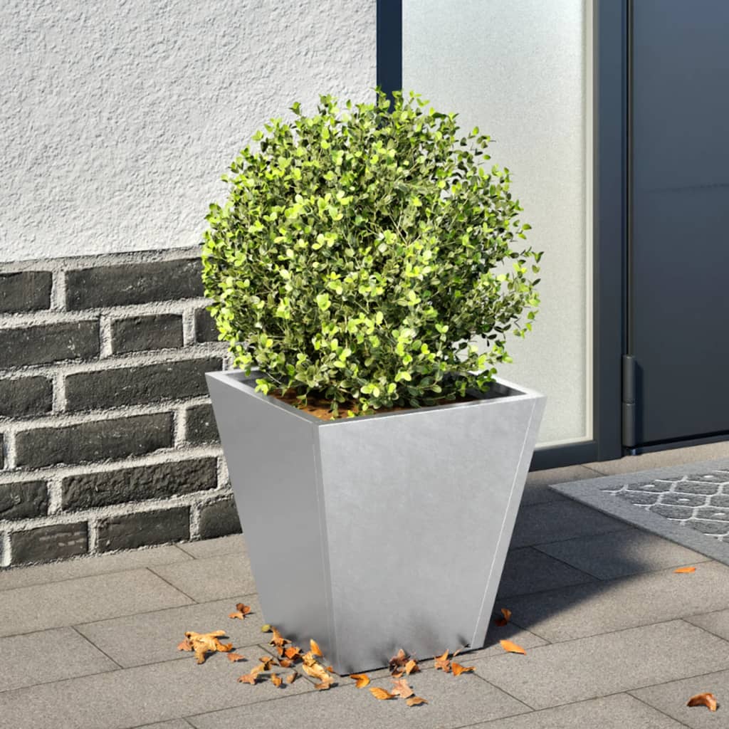 vidaXL Garden Planter 30x30x30 cm Galvanised Steel