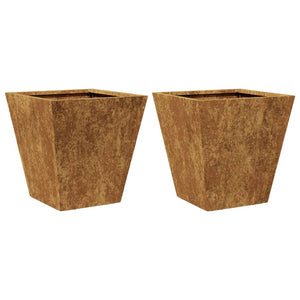 vidaXL Garden Planters 30x30x30 cm 2 pcs Corten Steel