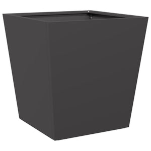 vidaXL Garden Planter Black 40x40x40 cm Steel