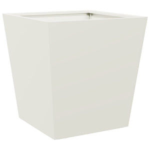 vidaXL Garden Planters White 2 pcs 40x40x40 cm Steel