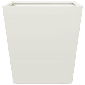 vidaXL Garden Planters White 2 pcs 40x40x40 cm Steel