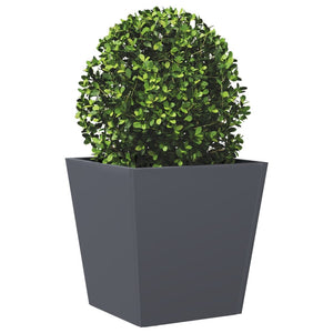 vidaXL Garden Planter Anthracite 40x40x40 cm Steel