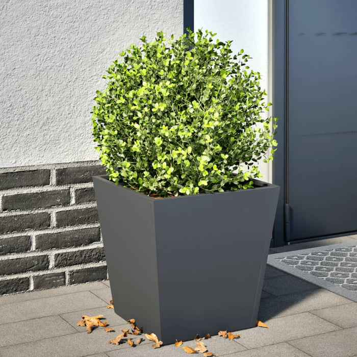 vidaXL Garden Planter Anthracite 40x40x40 cm Steel