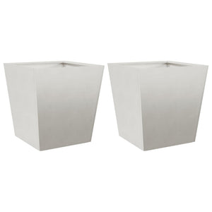 vidaXL Garden Planters 40x40x40 cm 2 pcs Stainless Steel