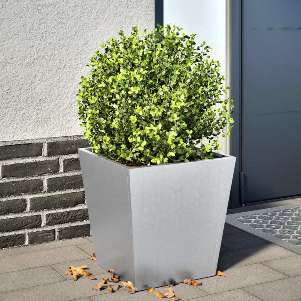 vidaXL Garden Planter 40x40x40 cm Galvanised Steel