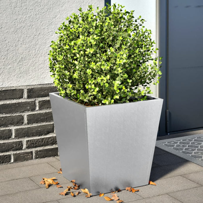 vidaXL Garden Planters 40x40x40 cm 2 pcs Galvanised Steel