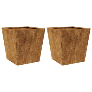 vidaXL Garden Planters 40x40x40 cm 2 pcs Corten Steel