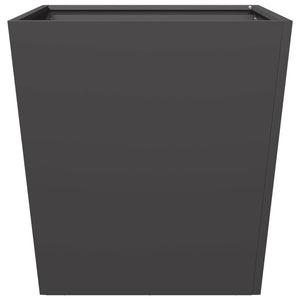 vidaXL Garden Planter Black 50x50x50 cm Steel