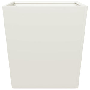 vidaXL Garden Planter White 50x50x50 cm Steel